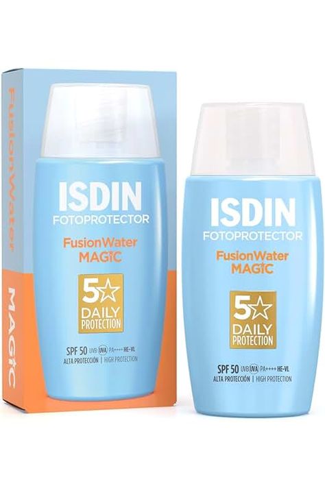 خرید ضد آفتاب بی‌رنگ ایزدین فیوژن واتر مجیک SPF50 | محافظ سبک و شفاف برای انواع پوست