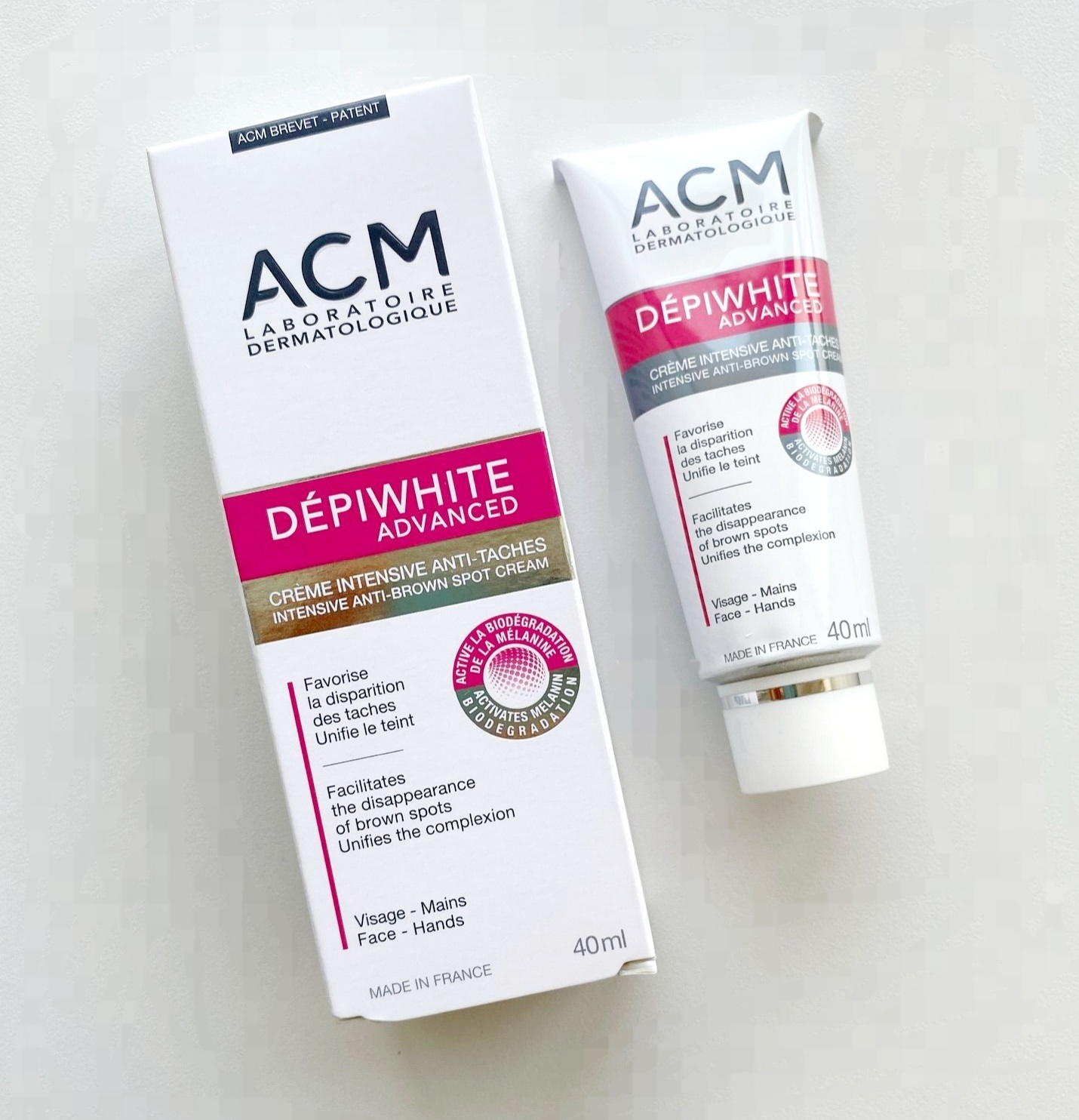 کرم ضد لک و روشن‌کننده قوی ای‌سی‌ام دپی وایت ادونس ACM Dépiwhite Advanced حجم ۴۰ میل